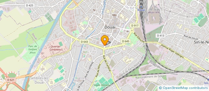 localisation de l'entreprise MADAME MARION PIERARD à DOUAI