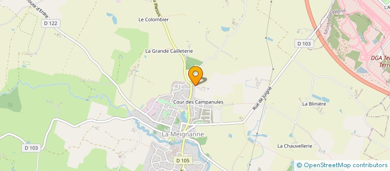 localisation de l'entreprise MADAME MARION PINEAU  LONGUENEE-EN-ANJOU