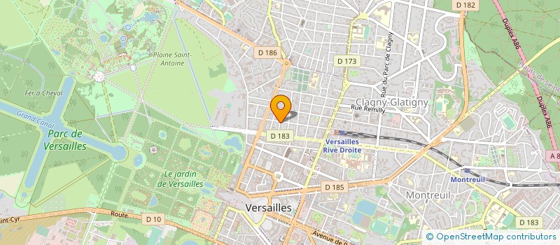 localisation de l'entreprise MADAME MARION PINELL à VERSAILLES