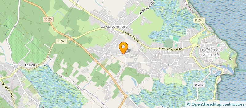 localisation de l'entreprise MADAME MARION PLANTIER  LE CHATEAU-D'OLERON