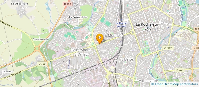 localisation de l'entreprise MADAME MARION POIRIER  LA ROCHE-SUR-YON