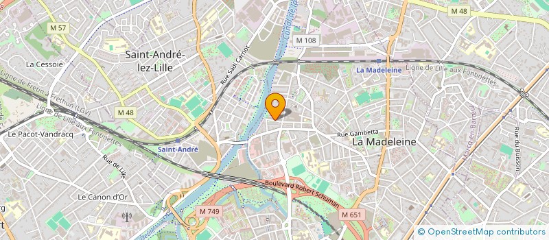 localisation de l'entreprise MADAME MARION POLITO à LA MADELEINE