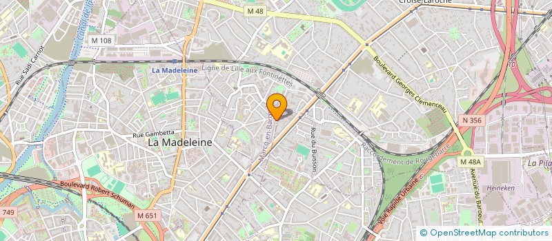 localisation de l'entreprise MADAME MARION PONCELET à MARCQ-EN-BARŒUL