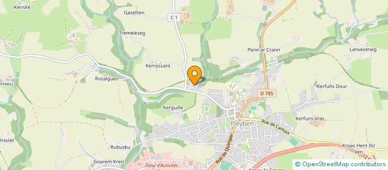 localisation de l'entreprise MADAME MARION PORHEL  PLEYBEN