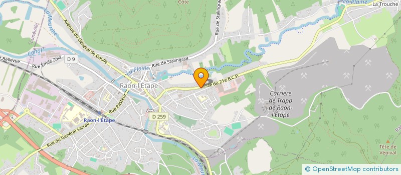 localisation de l'entreprise MADAME MARION PORTEVIN  RAON-SUR-PLAINE