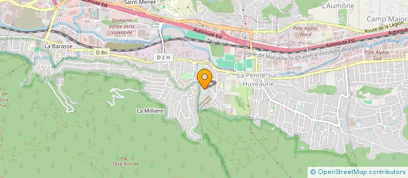 localisation de l'entreprise MADAME MARION POTTIER  LA PENNE-SUR-HUVEAUNE