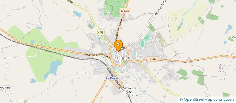 localisation de l'entreprise MADAME MARION POUFFARY  LE DORAT