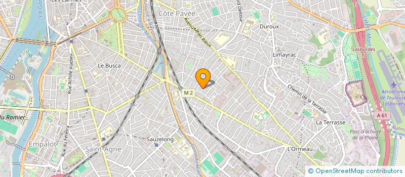 localisation de l'entreprise MADAME MARION POUJETOUX  TOULOUSE