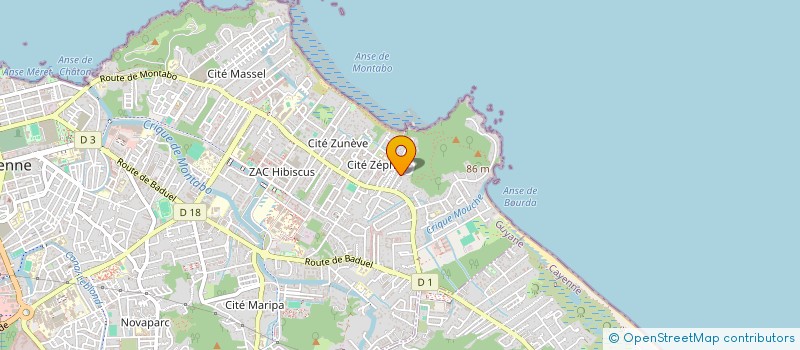 localisation de l'entreprise MADAME MARION POUX  CAYENNE