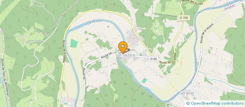 localisation de l'entreprise MADAME MARION POYET  SAINT-LEON-SUR-VEZERE