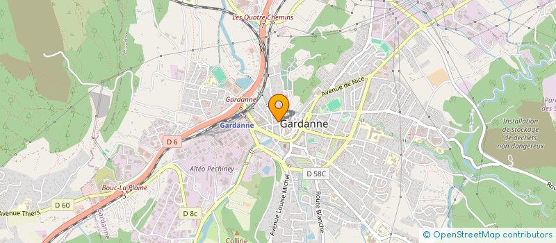 localisation de l'entreprise MADAME MARION PRADES à GARDANNE