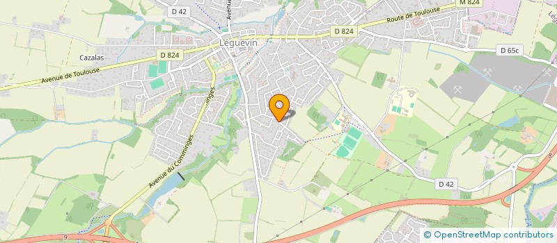 localisation de l'entreprise MADAME MARION PRADET  LEGUEVIN