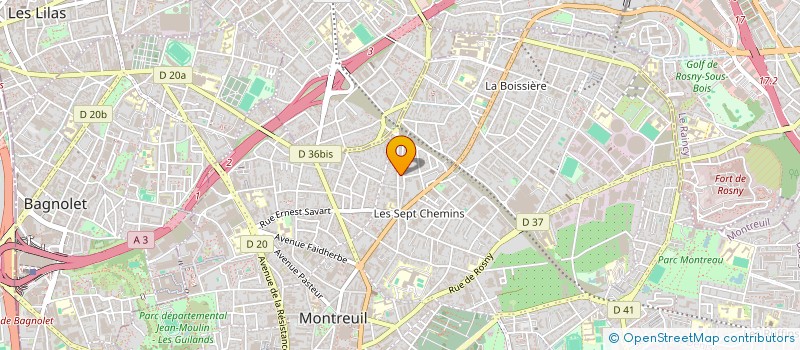 localisation de l'entreprise MADAME MARION PRANAL à MONTREUIL