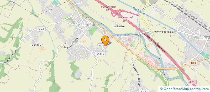 localisation de l'entreprise MADAME MARION PUNZANO  MONTGISCARD