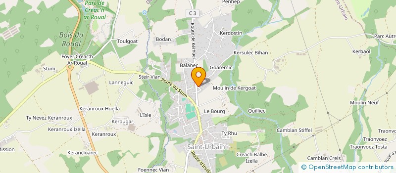 localisation de l'entreprise MADAME MARION QUEFFELEC à SAINT-URBAIN