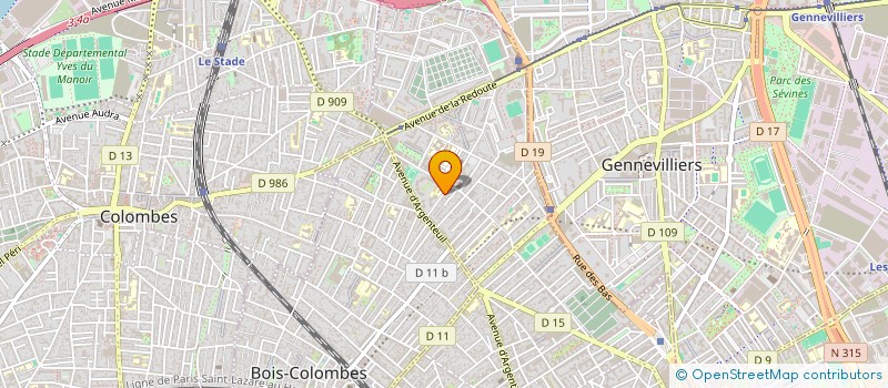 localisation de l'entreprise MADAME MARION QUERE  ASNIERES-SUR-SEINE
