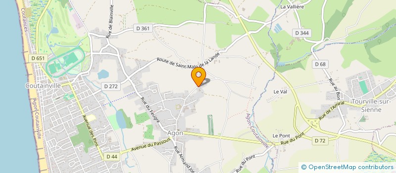 localisation de l'entreprise MADAME MARION QUETIER à AGON-COUTAINVILLE
