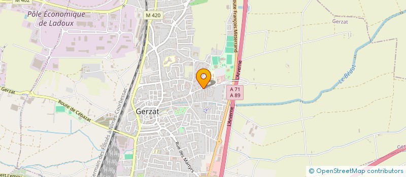 localisation de l'entreprise MADAME MARION QUINCIEU à GERZAT