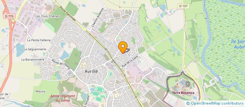 localisation de l'entreprise MADAME MARION RAIMBAULT  AVRILLE