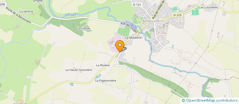 localisation de l'entreprise MADAME MARION RAMEL à ANDOUILLE