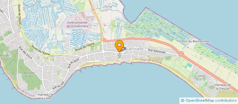 localisation de l'entreprise MADAME MARION RAVAUD  LA GUERINIERE