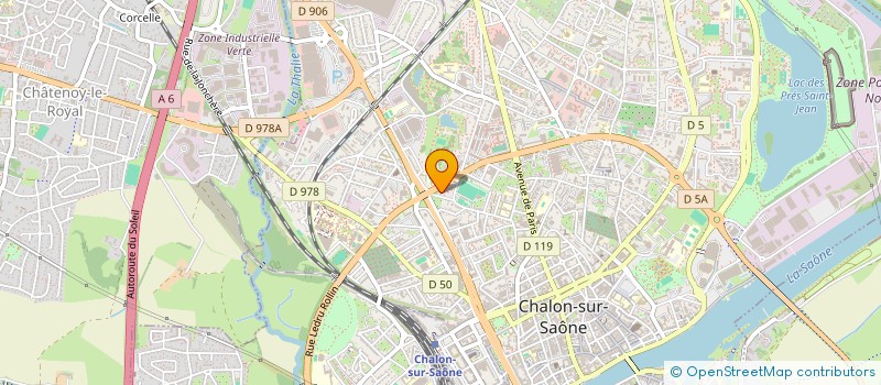 localisation de l'entreprise MADAME MARION REBILLARD à CHALON-SUR-SAONE