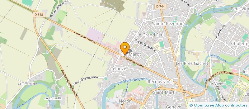 localisation de l'entreprise MADAME MARION REBUFFAT à NIORT