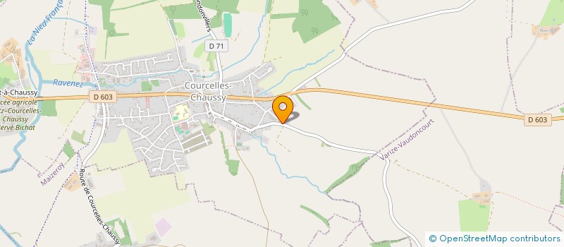 localisation de l'entreprise MADAME MARION REMY à COURCELLES-CHAUSSY