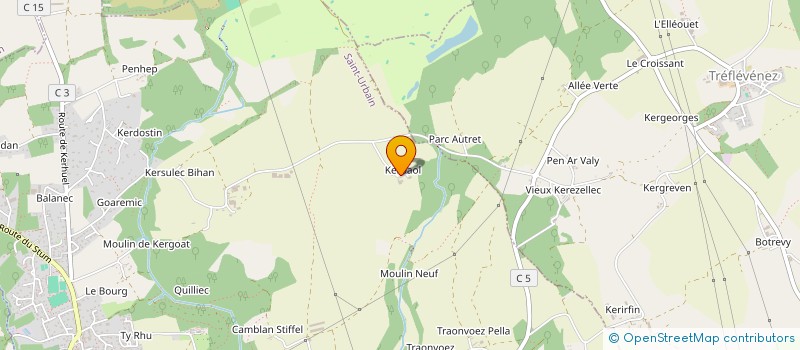 localisation de l'entreprise MADAME MARION RENAUDIN  SAINT-URBAIN