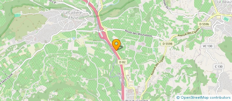 localisation de l'entreprise MADAME MARION REVEST à LE CASTELLET