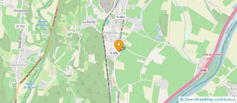 localisation de l'entreprise MADAME MARION REVOL  POLIENAS