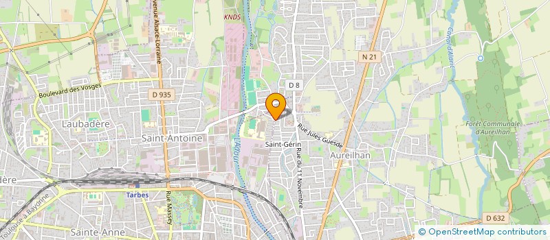 localisation de l'entreprise MADAME MARION RIBEMONT  AUREILHAN