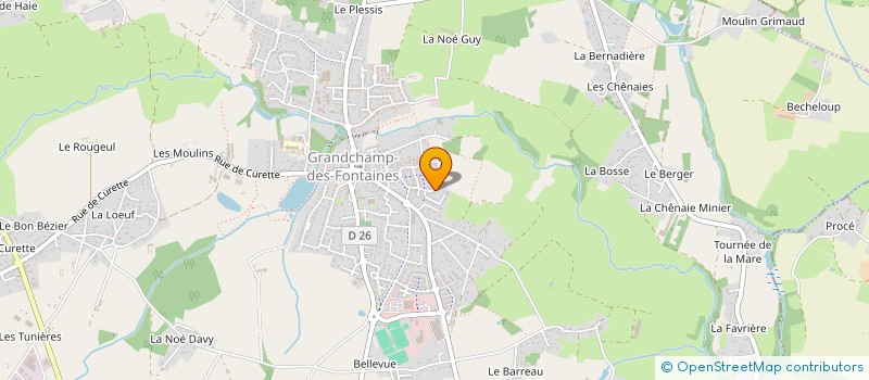 localisation de l'entreprise MADAME MARION RICLET à GRANDCHAMP-DES-FONTAINES