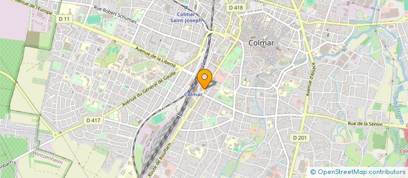 localisation de l'entreprise MADAME MARION RIEDINGER--ALBINO  STRASBOURG