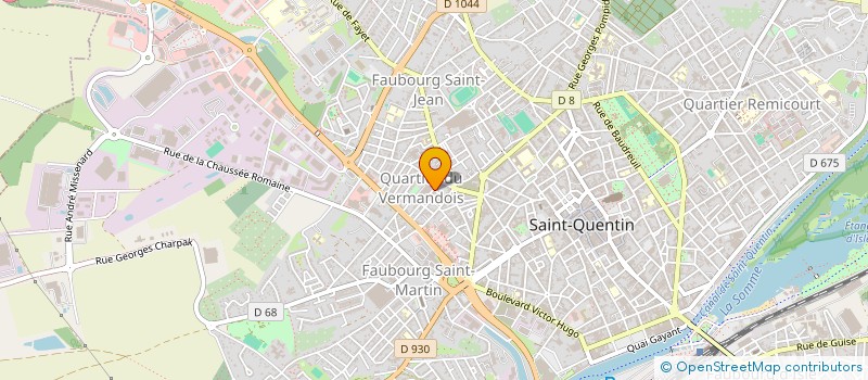 localisation de l'entreprise MADAME MARION RIGAUX à SAINT-QUENTIN