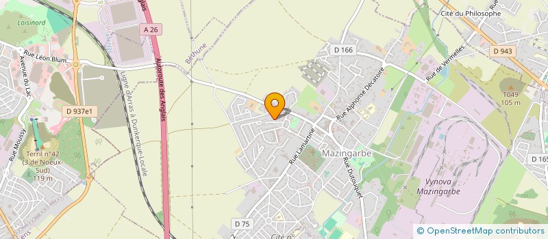 localisation de l'entreprise MADAME MARION RIVA  MAZINGARBE