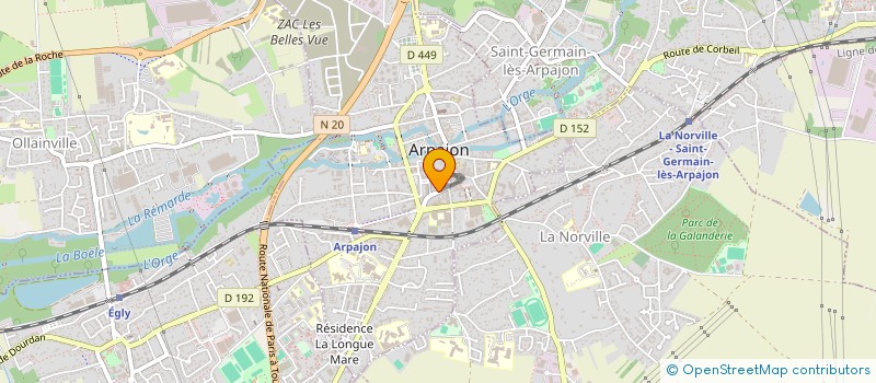 localisation de l'entreprise MADAME MARION RIVAT à ARPAJON