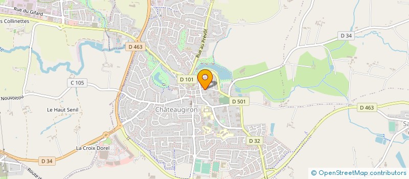 localisation de l'entreprise MADAME MARION ROBERT  CHATEAUGIRON