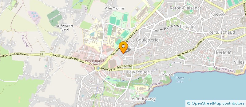 localisation de l'entreprise MADAME MARION ROBERT  SAINT-NAZAIRE