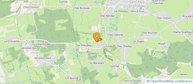 localisation de l'entreprise MADAME MARION ROBERT  SAINT-PAUL-EN-CHABLAIS