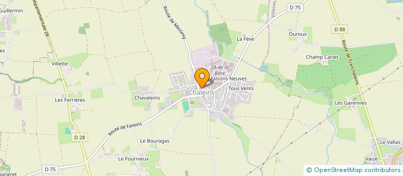 localisation de l'entreprise MADAME MARION ROBIN  CHALEINS