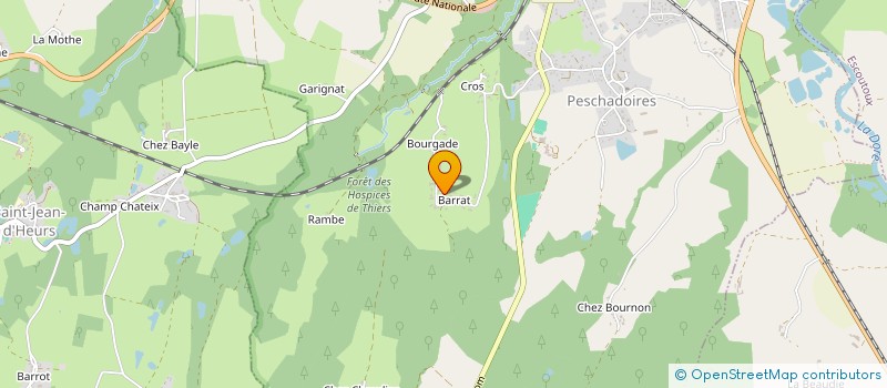 localisation de l'entreprise MADAME MARION ROCLE  PESCHADOIRES