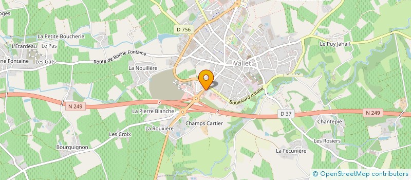 localisation de l'entreprise MADAME MARION ROLLAND à VALLET
