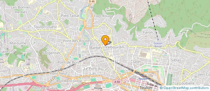 localisation de l'entreprise MADAME MARION ROLLAND  TOULON