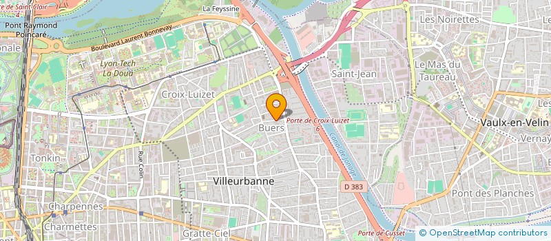 localisation de l'entreprise MADAME MARION ROLLAND  VILLEURBANNE