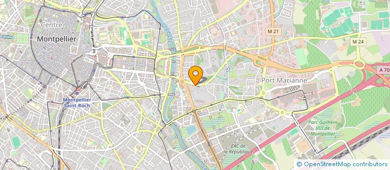 localisation de l'entreprise MADAME MARION ROMBAUTS  MONTPELLIER