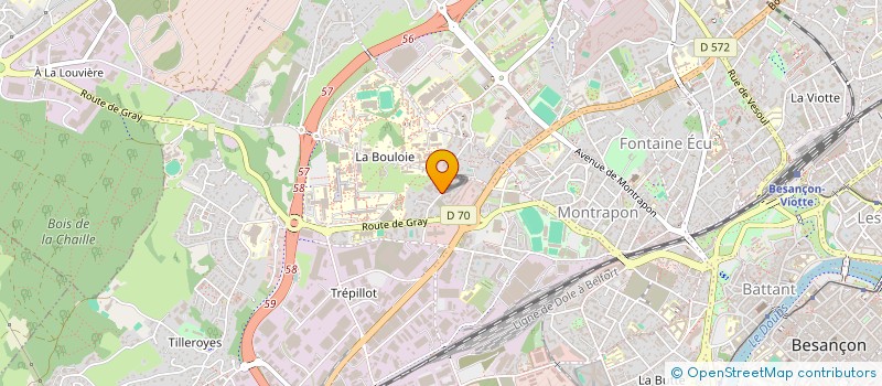 localisation de l'entreprise MADAME MARION ROUSSEAUX  BESANCON