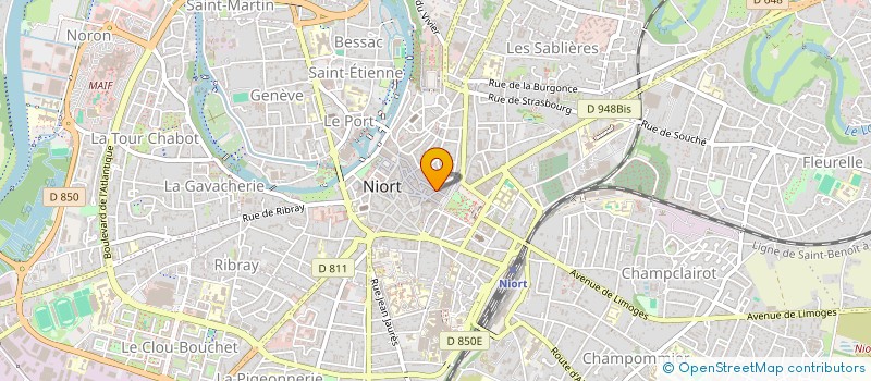 localisation de l'entreprise MADAME MARION ROUVREAU à NIORT