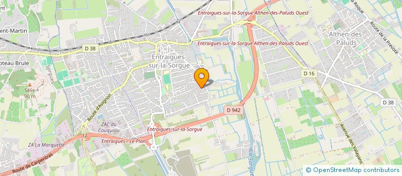 localisation de l'entreprise MADAME MARION ROUX à ENTRAIGUES-SUR-LA-SORGUE