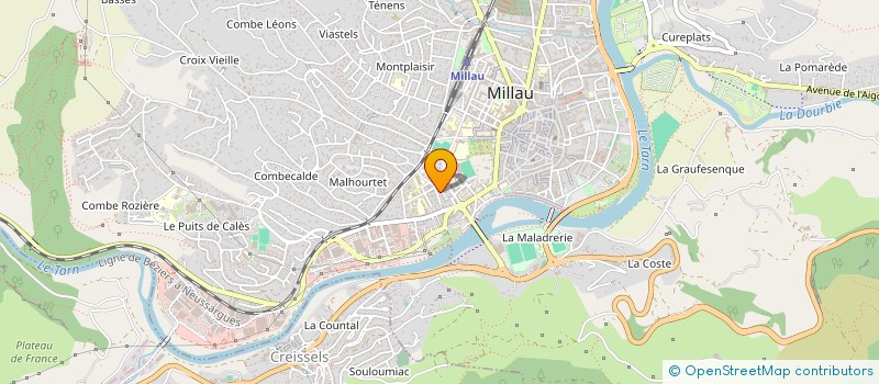 localisation de l'entreprise MADAME MARION ROUX  MILLAU